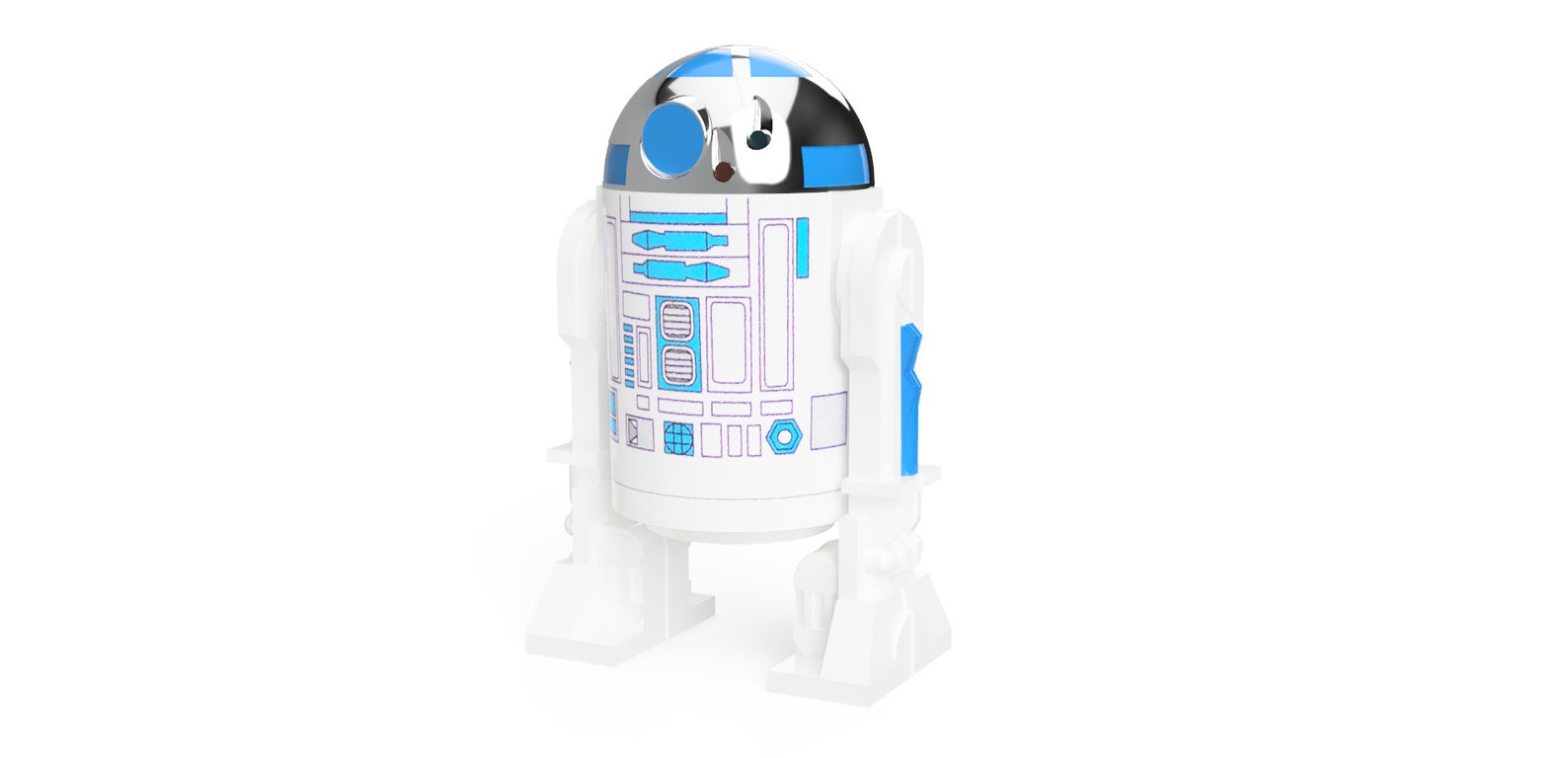 3D Printable Life Sized Action Figure Inspired by Vintage R2D2 - Etsy