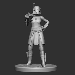 3D Printable custom Mandalorian figure image 1
