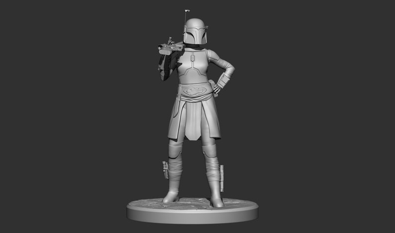 3D Printable custom Mandalorian figure image 1