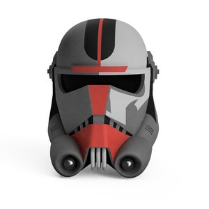 3D druckbarer Helm inspiriert vom Bad Batch Hunter