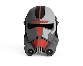 Casque imprimable 3D inspiré par le Bad Batch Hunter
