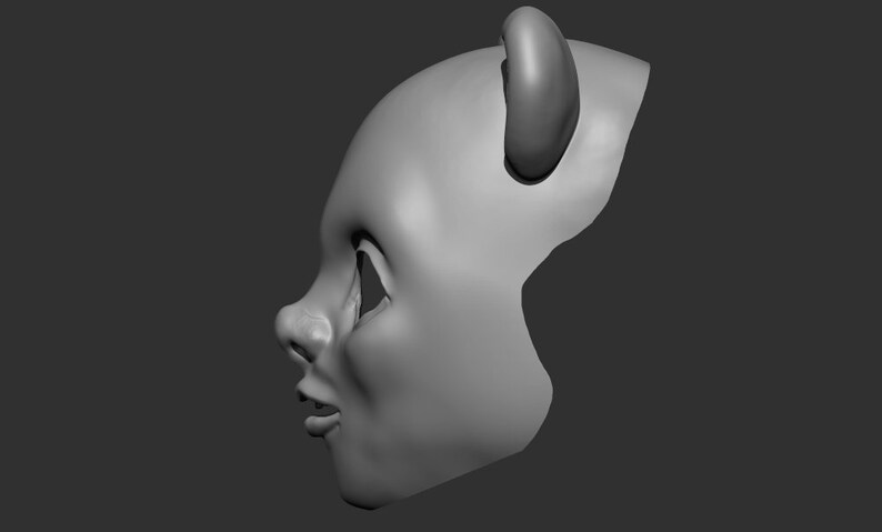 3D Printable Space Bear Face Shell