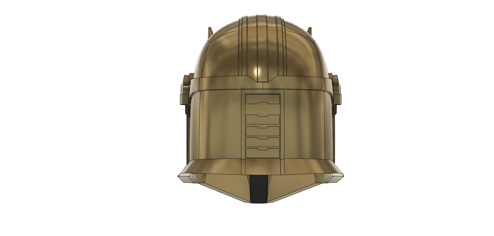 3D Printable Helmet Inspired by the Armorer | Etsy