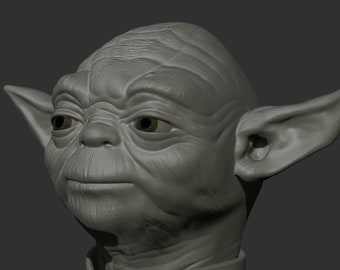 Life Sized 3D figurine d'action imprimable inspiré par Maître Yoda