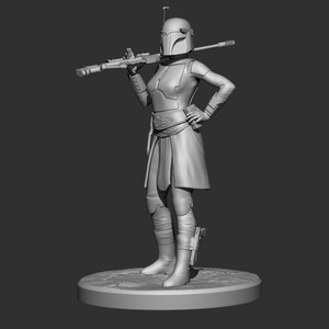 3D Printable custom Mandalorian figure image 2