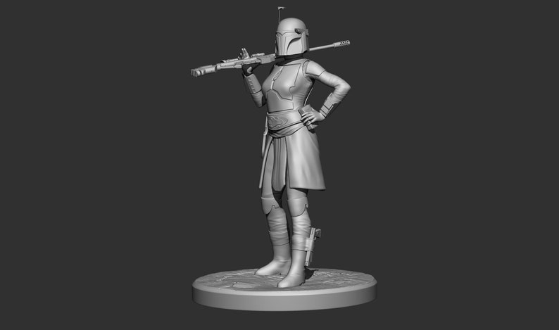 3D Printable custom Mandalorian figure image 2