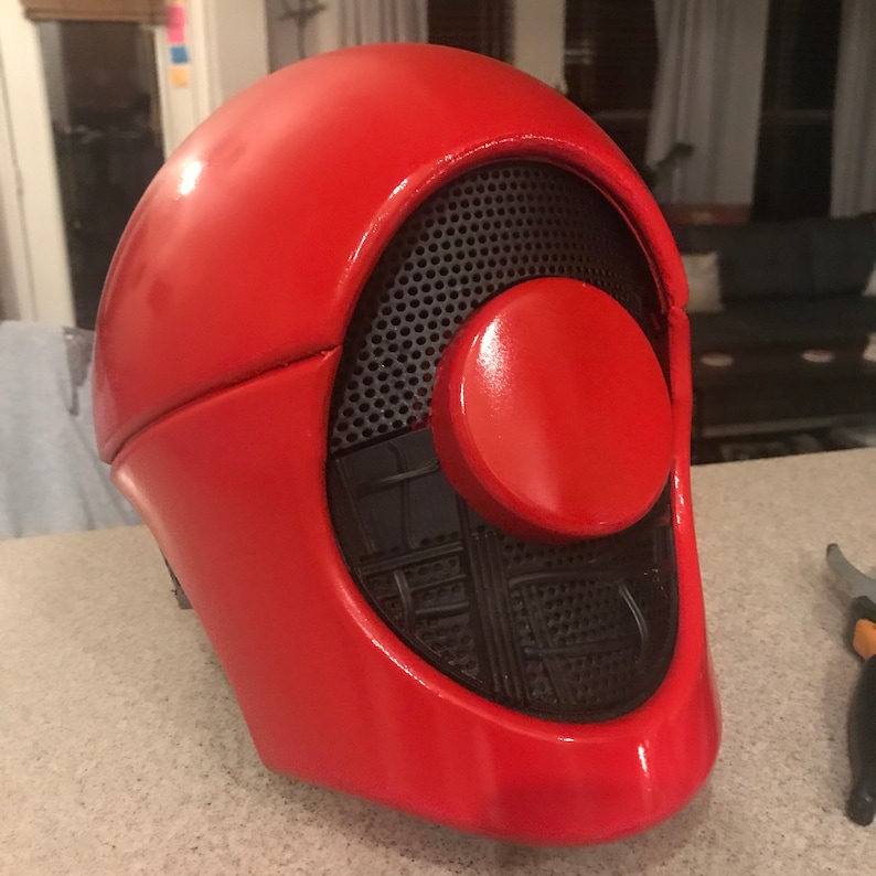 3D printable helmet inspired by the Guavian Enforcer