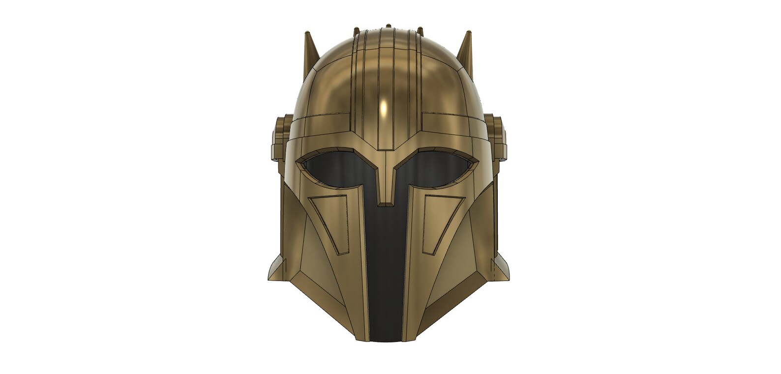 3D Printable Helmet Inspired by the Armorer | Etsy