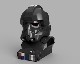 Support imprimable 3D casque de pilote de cravate