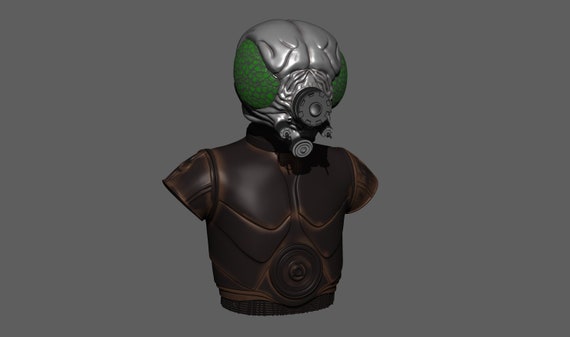 3D Printable Bust inspired by 4LOM