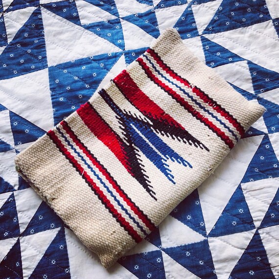 Rare 1940s Ganscraft Chimayo Pouch Clutch Purse