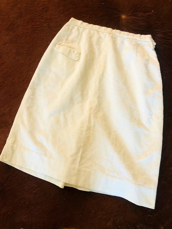Rare Vintage 1950s Light Yellow Blank Senior Cord