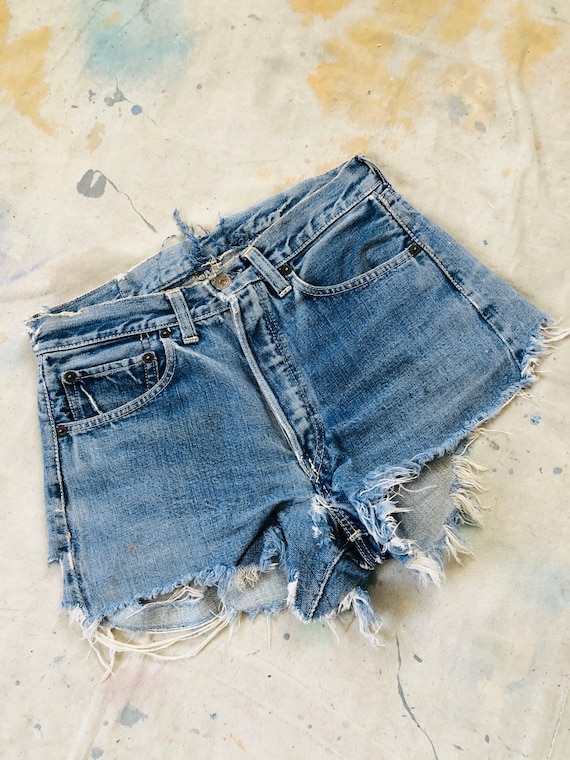 Rare Vintage 1950s Levis Big E Hidden Rivets Cut O