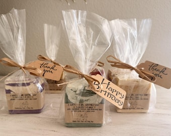 Personalized Goat Milk Soap Gift | Custom Thank You Soap | Happy Birthday Gift | Handmade Farmhouse Goat Milk Soap Bar