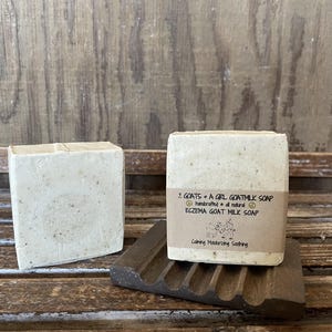 Eczema Relief Goat Milk Soap Bar: Dry Skin Moisturizer