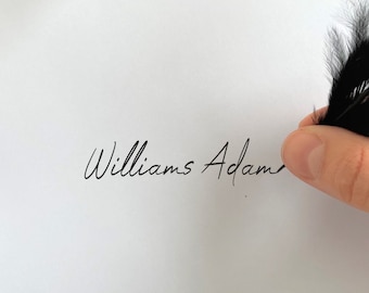 Firma digital personalizada: diseño de nombre personalizado (PDF, PNG, JPEG)