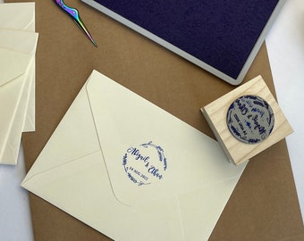 Sello de boda personalizado: de goma personalizado o autoentintable