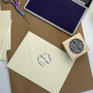 WEDDING STAMP, Personalized Wedding Stamps, Custom Wedding Stamp, Wedding Rubber Stamp, Wedding Invitation, Diy Wedding, Wedding Envelopes