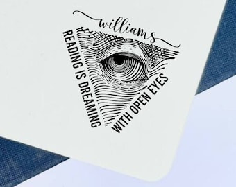 Sello Ex Libris personalizado: sello de libro de biblioteca personalizado