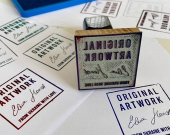 Sello de goma personalizado / Logotipo personalizado, Firma