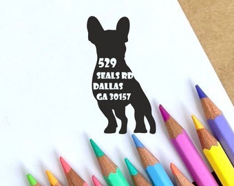 ADDRESS LABELS | Custom Dog Stamp | Housewarming Gift | Address Stamp | Self Inking Stamp | Dog Lover Gift | Custom Rubber Stamp |