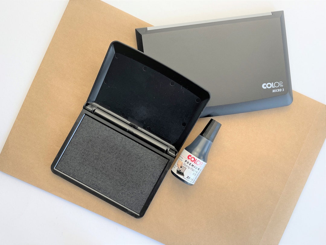 INK PAD Stamp Ink Pad Black Ink Pad Stamp Pad Custom Etsy