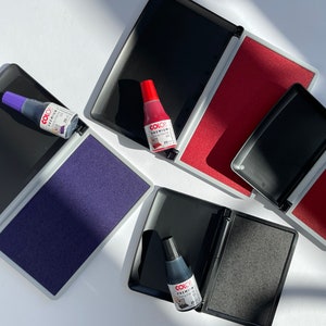 INK PADS For Custom Rubber Stamp, Preinked Ink Pad, Ink Pad For Paper Stamping, Used For Hand Stamps, 5 Base Colors, Custom Stamp Pad