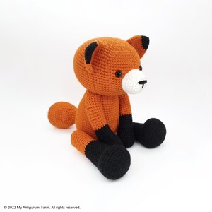 PATTERN: crochet fox pattern  amigurumi fox pattern  forest image 4