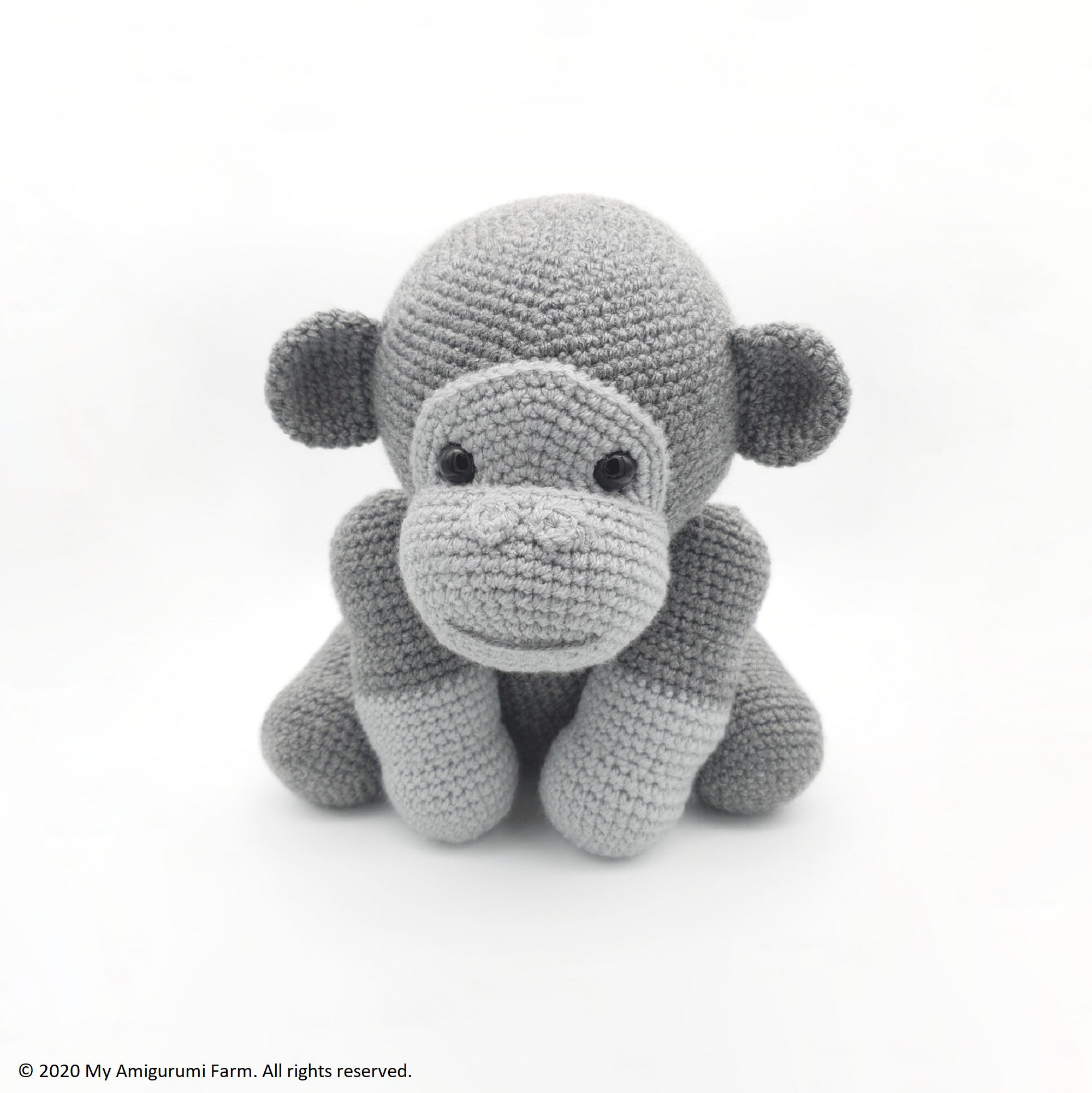 PATTERN Crochet Gorilla Pattern Amigurumi Gorilla Pattern Etsy Australia