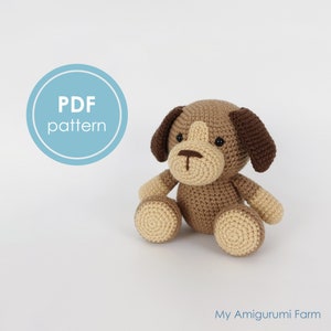 PATTERN: dog amigurumi pattern - crochet dog pattern - amigurumi dog pattern - crocheted dog - pattern - puppy - home pet - PDF