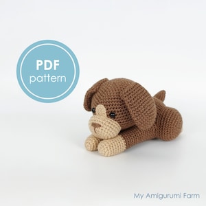 PATTERN: crochet puppy pattern – amigurumi puppy pattern – crochet animal pattern – crochet dog pattern – amigurumi dog pattern