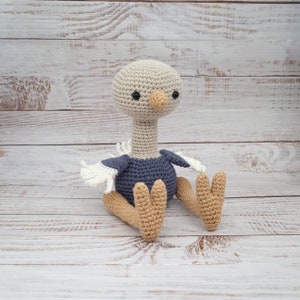 PATTERN: crochet ostrich amigurumi ostrich crochet bird amigurumi bird safari bird PDF pattern digital download image 3