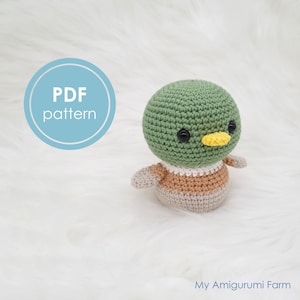 PATTERN: crochet duckling pattern – amigurumi duckling pattern – small amigurumi pattern – bird – cute - pdf