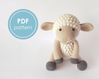 PATTERN: Crochet sheep pattern - Amigurumi sheep pattern - crocheted sheep pattern – crochet lamb pattern - PDF crochet pattern - tutorial