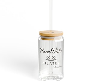Pura Vida Pilates Sipper Glass