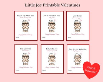 Pilates Valentines Cards | Little Joe Printable (Instant Download)
