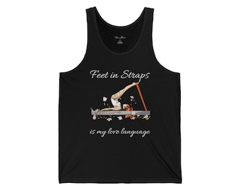 Feet in Straps Is My Love Language - Jersey Tank