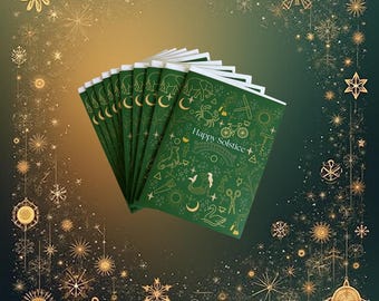 Solstice Greeting Card Set - The Classical Mat Alchemy Greeting Card Collection - Pilates Holiday Cards (Pack of 10)
