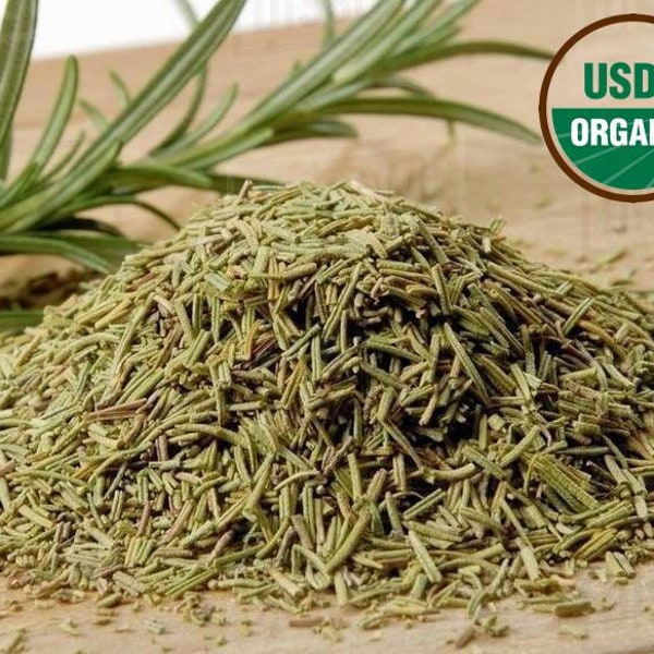 ORGANIC ROSEMARY LEAF Whole | Free Shipping | Botanical & Natural Dried Herbs | Aromatherapy | Herbal Products | Spice | Circulation