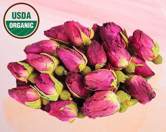 Golden Rose Bud Tea Teh Bunga Mawar Red Rose Buds Flower Tea Herbal Tea
