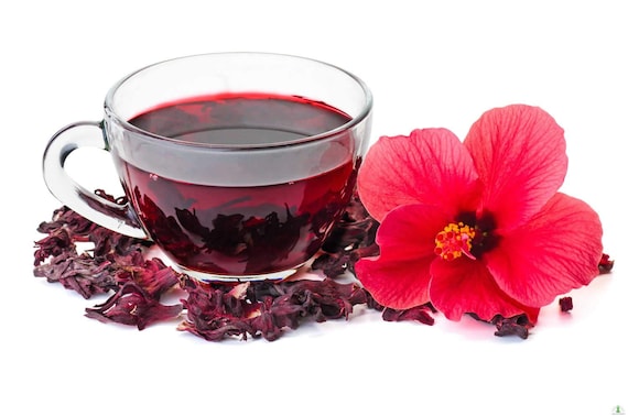 Hibiscus Flowers Organic Petals Tea Dried Cut Bulk Hibiscus