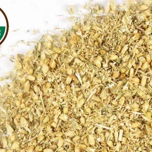 Organic YARROW LEAF & FLOWER | Bulk Achillea millefolium | Dried Herbs | Botanical | Metaphysical | Natural Herbs | Meditation Herbs