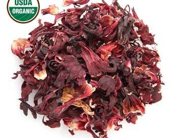 Organic Hibiscus Flower: Whole Dried Hibiscus sabdariffa