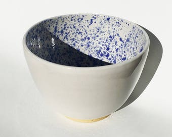 Speckled White Mixing Bowl