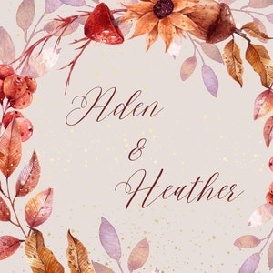 Fall Wedding Invite Template