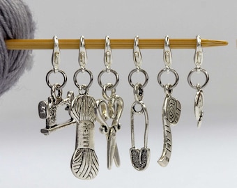 Craft Charms Stitch Markers: Knitting & Sewing Project Keepers
