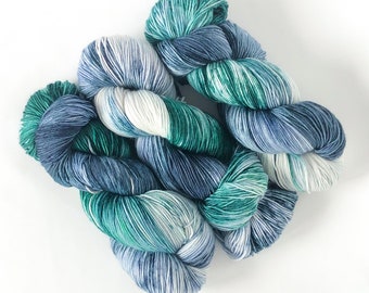Hand Dyed Merino Sock Yarn, Pacific Coast Colors, Fingering Weight
