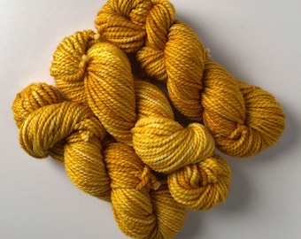 Butterscotch Merino Bulky Weight Yarn - Hand Dyed 2-Ply