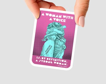 Voting Rights Sticker - Lady Liberty Suffragettes - Feminist Iconography - girl power decal