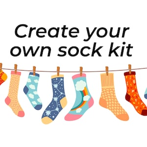 Build a Sock Set with hand-dyed yarn - Gift for Knitters, Crocheters, and Yarn Lovers and Crafters of all kinds